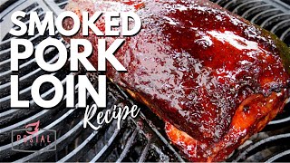 Smoked Pork Loin Recipe  How to Smoke a Pork Loin Roast [upl. by Hanas]