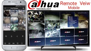 Dahua mobile app gdmss idmss plus p2p connection remote access [upl. by Shakti878]