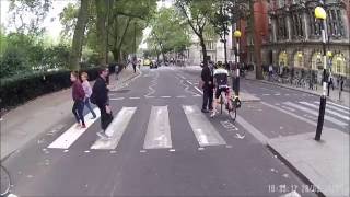 Angry Pedestrian Blocks Cyclist As He Races Through Zebra Crossing [upl. by Etoile988]