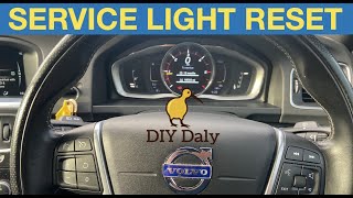 Volvo S60 service light reset procedure [upl. by Yelnahs]