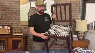 How to Weave A Riempie Chair [upl. by Kleon]