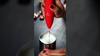 How To Froth Milk At Home shorts [upl. by Erhart]