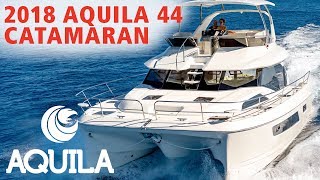 2018 Aquila 44 Power Catamaran at MarineMax St Petersburg [upl. by Couture]