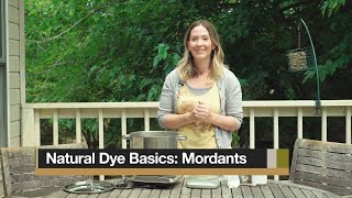 Natural Dye Basics Mordanting [upl. by Mairhpe]