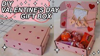 ♡DIY Gift Box  affordable Valentines day gift idea♡ [upl. by Inverson]