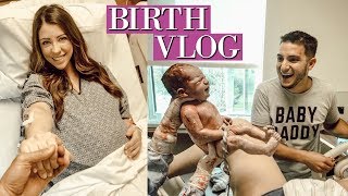 EMOTIONAL LIVE BIRTH VLOG  24 HOUR LABOR SUCCESSFUL VBAC [upl. by Heydon]