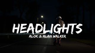 Headlights  Alan Walker Lyrics  LyricCloud [upl. by Beka]