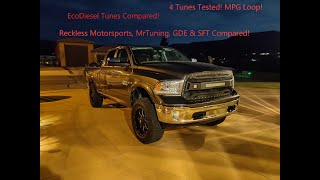 EcoDiesel Tunes Compared MRTUNING SFT GDE AND Reckless Motorsports Part 1 MPG Test [upl. by Seira]