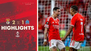 ResumoHighlights  SL Benfica 21 O Marseille [upl. by Eaned]