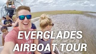 SURPRISING AIRBOAT RIDE  Florida Gator Park Tour in the Everglades [upl. by Ilan]