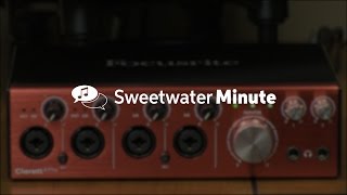 Focusrite Clarett 4Pre Audio Interface Review by Sweetwater [upl. by Alaikim]