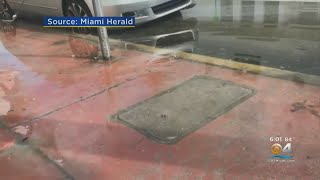 High Tides Cause Flooding Across Miami Beach [upl. by Ettevram233]