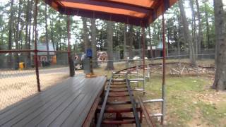 TPR Rolls Back on the Magic Forest Roller Coaster POV OnRide Lake George New York NY [upl. by Bulley]