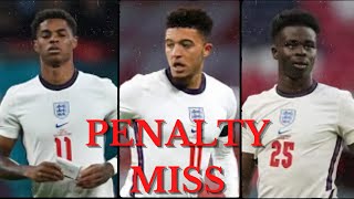 MISSED ENGLAND PENALTIES  Marcus Rashford Jadon Sancho amp Bukayo Saka [upl. by Ainsworth]