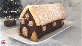 Recette de la bûche de Noël chalet [upl. by Pich]