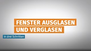 Fenster ausglasen und einglasen  FertigFenster Montage Tipps [upl. by Yreved]