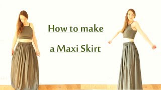 DIY Maxi Skirt  Beginner Friendly [upl. by Oscar]