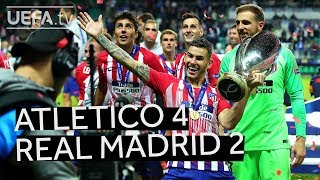 ATLÉTICO 42 REAL MADRID UEFA SUPER CUP 2018 HIGHLIGHTS Relive the action [upl. by Jemima]