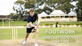 Footwork  Top Tips  Cricket HowTo  Steve Smith Cricket Academy [upl. by Wind]