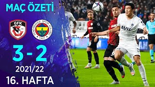 Gaziantep FK 32 Fenerbahçe MAÇ ÖZETİ  16 Hafta  202122 [upl. by Gruver886]