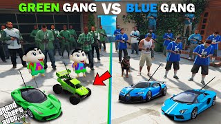 Franklin Blue Gang VS Shinchan Green Gang RC Car Challenge In GTA 5 [upl. by Scholz]