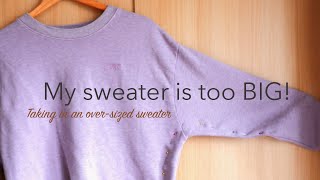 How to Make a Sweater Smaller Tutorial [upl. by Nivej]