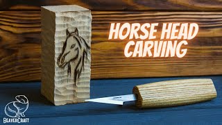 Whittling Ideas  Horse Wood Carving [upl. by Clarkin]