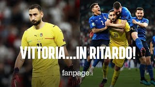 Donnarumma non esulta mezza Italia non sapeva di aver vinto lEuropeo [upl. by Fachanan]