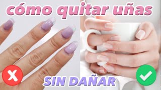 Como QUITAR uñas ACRÍLICAS en casa FÁCIL Y SIN DAÑAR ♥ Jimena Aguilar [upl. by Ashlan982]