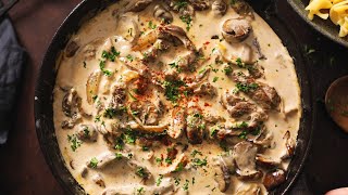 Easy Beef Stroganoff Recipe [upl. by Homovec]