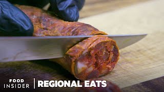 How Traditional Spanish Chorizo Is Made  Regional Eats [upl. by Elynad]