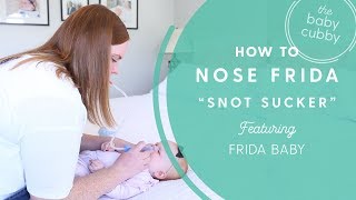 FridaBaby Nose Frida How To quotThe Snot Suckerquot [upl. by Nord]