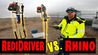 Which fence post driver is the best  RediDriver Commercial DOT vs Rhino GPD45 [upl. by Asiluj576]