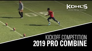 2019 Pro Combine  Kickoff Competition [upl. by Eniamert]