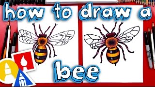 How To Draw A Realistic Bee [upl. by Eskill]