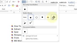 How to Insert Bullets in Microsoft Word [upl. by Belac]