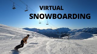 Snowboarding my Favourite run in Alpe dHuez  The Cheeky Marmotte [upl. by Dane301]