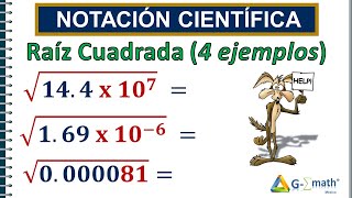 NOTACIÓN CIENTÍFICA ✅  Raíz Cuadrada [upl. by Asoj]