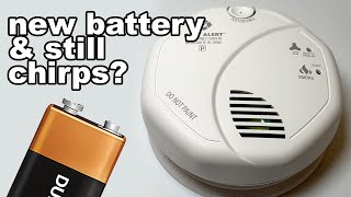 Smoke Alarm Wont Stop Chirping Even With New Battery [upl. by Drais]