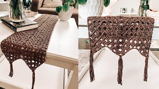 COMO TEJER UN CAMINO DE MESA A CROCHET TUTORIAL  Daniis Ways [upl. by Akiemahs]