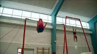 Gymnastique  léquipe de France masculine est en stage à MontceaulesMines [upl. by Cartwright391]