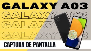 Como hacer una Captura de Pantalla Samsung A03 [upl. by Harl]