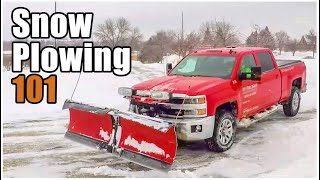 How to Snowplow with a Truck  Snow Plowing 101 [upl. by Padegs]