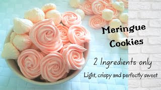 Meringue Cookies  2 Ingredients recipe [upl. by Rust]