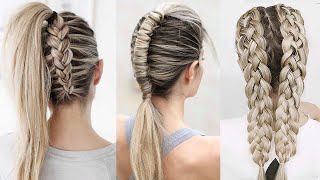 7 Cool and Pretty Braids  Hairstyle Tutorial DIY [upl. by Nosreffej]