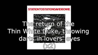 Station to Station  David Bowie  Lyrics [upl. by Vinny517]