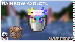 How to make RAINBOW Axolotls in Minecraft like jeb sheep [upl. by Euqirne]