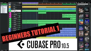 Beginners Lesson 1 Introduction To Cubase 105 Tutorial [upl. by Riki]