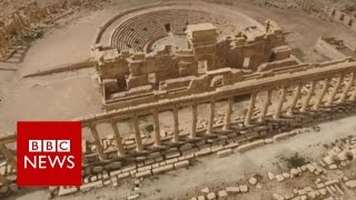 Palmyra A look inside recaptured ancient city in Syria  BBC News [upl. by Eenel321]