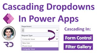 Cascading Dropdowns in Power Apps from SharePoint list or Excel [upl. by Mikkel]